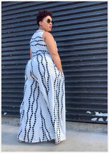 Load image into Gallery viewer, &quot;PARIS&quot; Curvy White and Black Jumpsuit