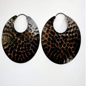 Hammered Plated Earrings