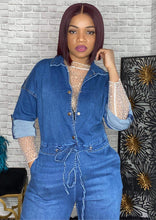Load image into Gallery viewer, &quot;CHILL MODE&quot; Denim Jumpsuit