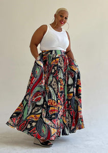 "A VIBE" Maxi Skirt